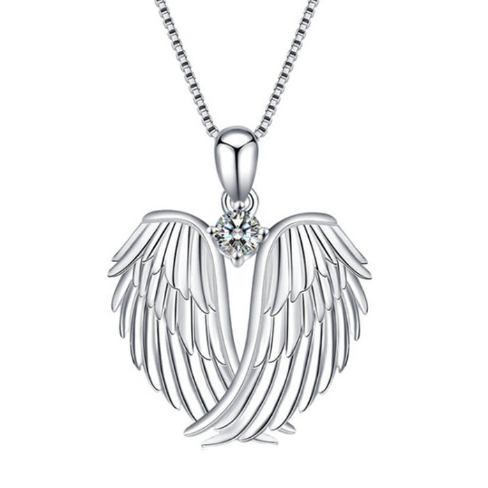Higher Angel Wings Pendant Necklace