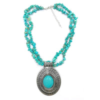 Turquoise Amulet Pendant Necklace