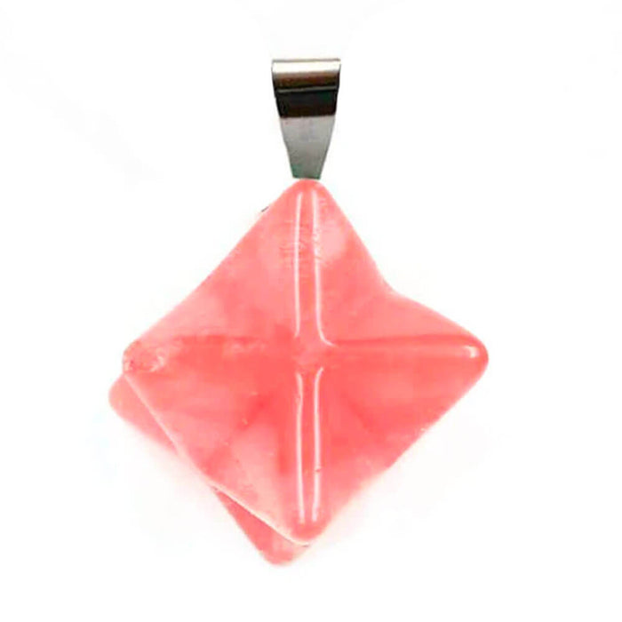 Cherry Pink Quartz Merkaba Pendant
