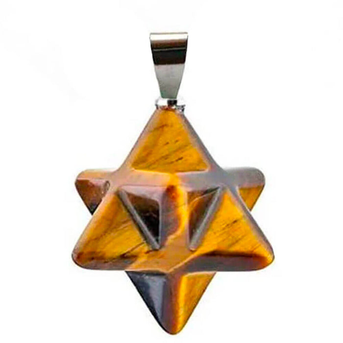 Tiger Eye Merkaba Pendant