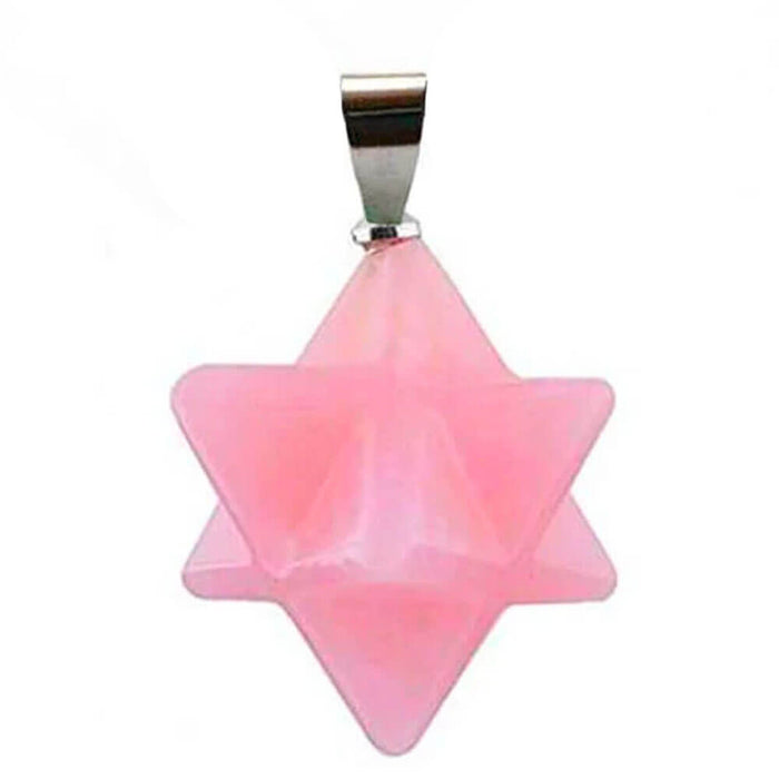 Pink Quartz Merkaba Pendant