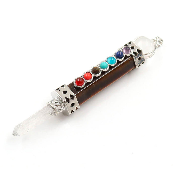Tiger Eye 7 Chakras Pendant