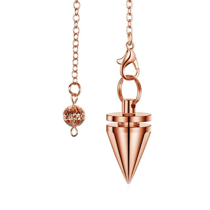 Rose Gold Metal Point Divination Pendulum