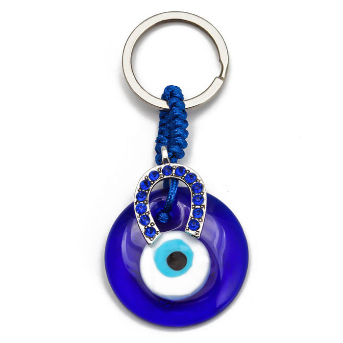 Greek Evil Eye Iron Protective Keyring