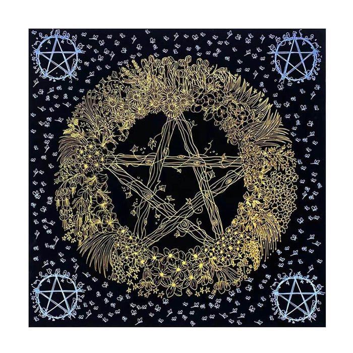 Wiccan Pentacle Tarot and Divination Mat