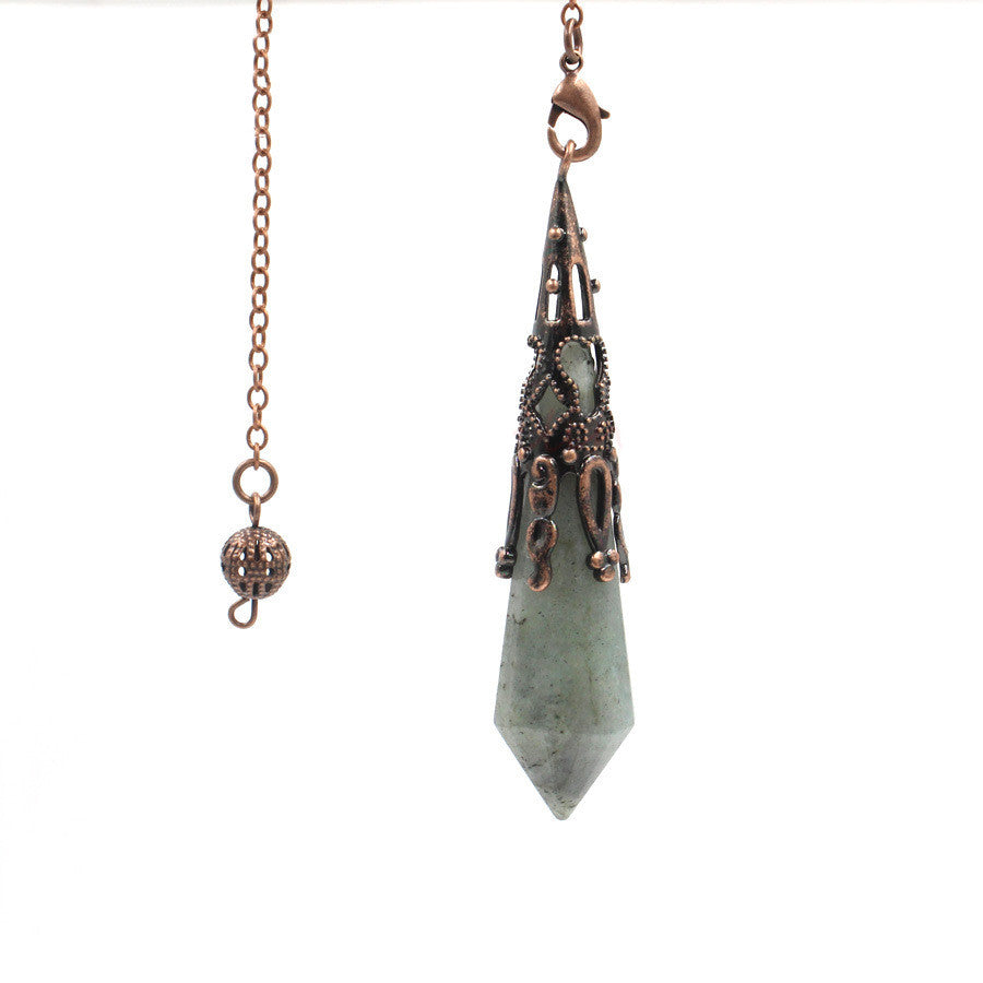 Green Jade Cone Divination Pendulum