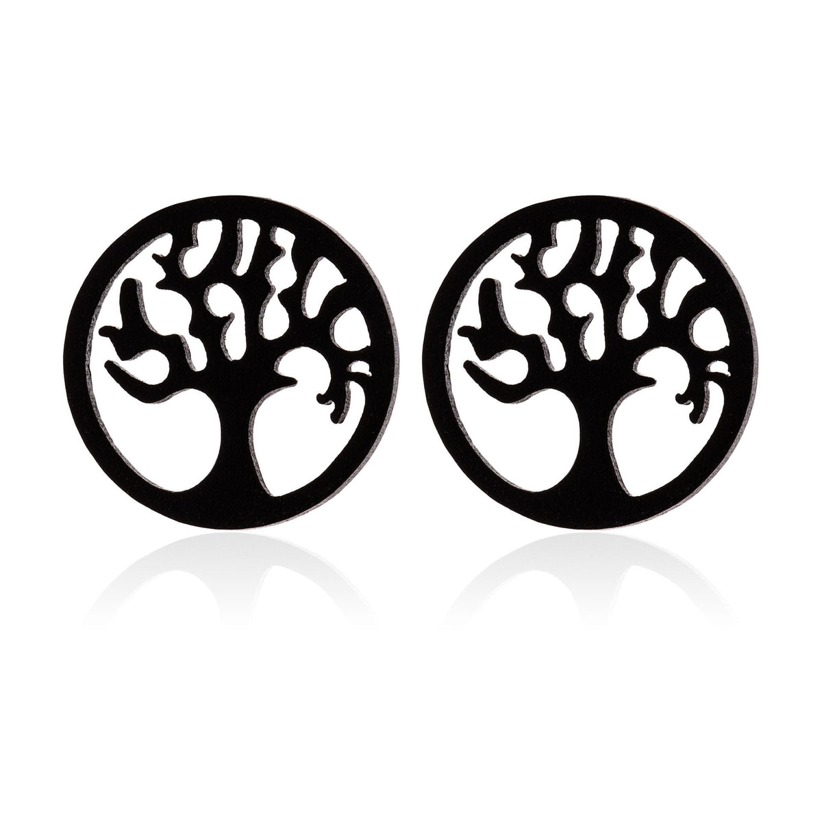 Black Tree of Life Earrings