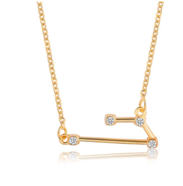 Gold Aries Constellation Necklace