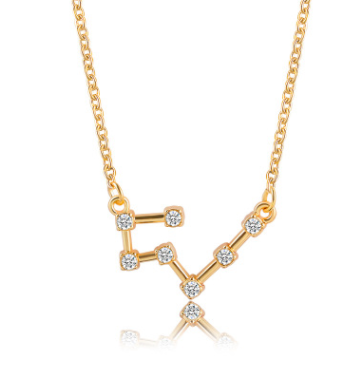 Gold Taurus Constellation Necklace