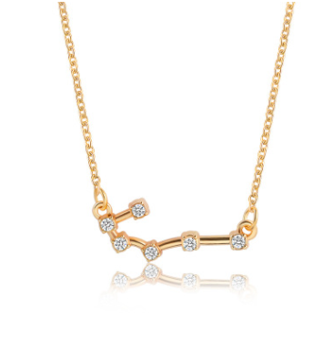 Gold Cancer Constellation Necklace
