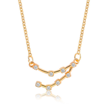 Gold Capricorn Constellation Necklace
