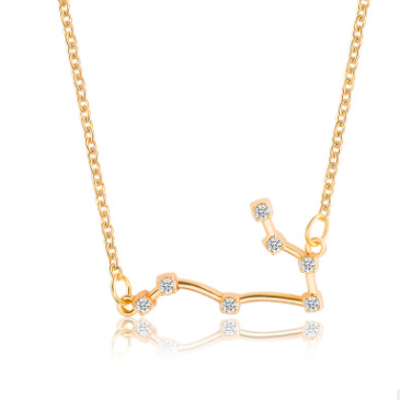 Gold Gemini Constellation Necklace