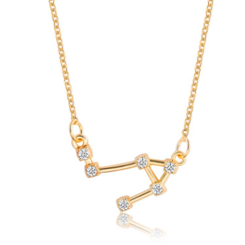 Gold Libra Constellation Necklace