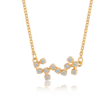 Gold Scorpio Constellation Necklace