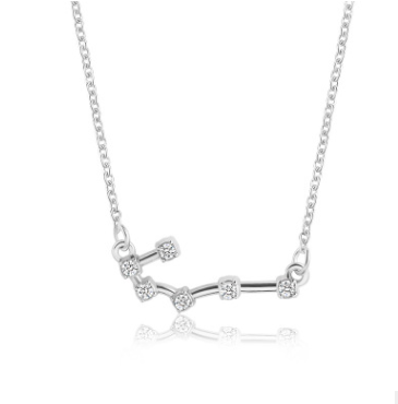 Silver Cancer Constellation Necklace