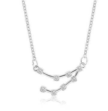 Silver Capricorn Constellation Necklace