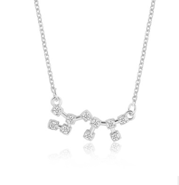 Silver Sagittarius Constellation Necklace