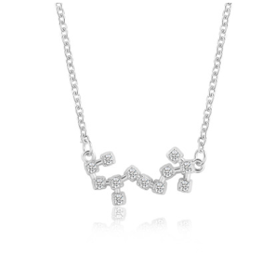 Silver Scorpio Constellation Necklace
