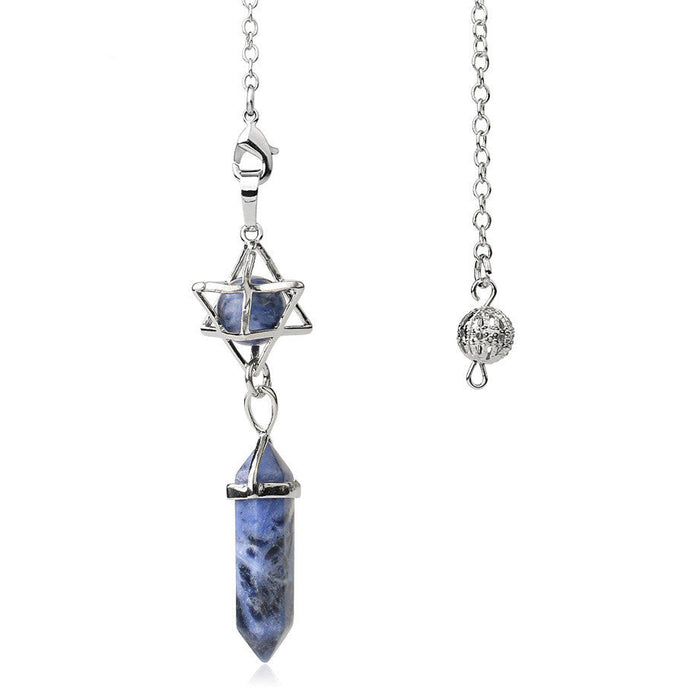 Sodalite Geometric Divination Pendulum