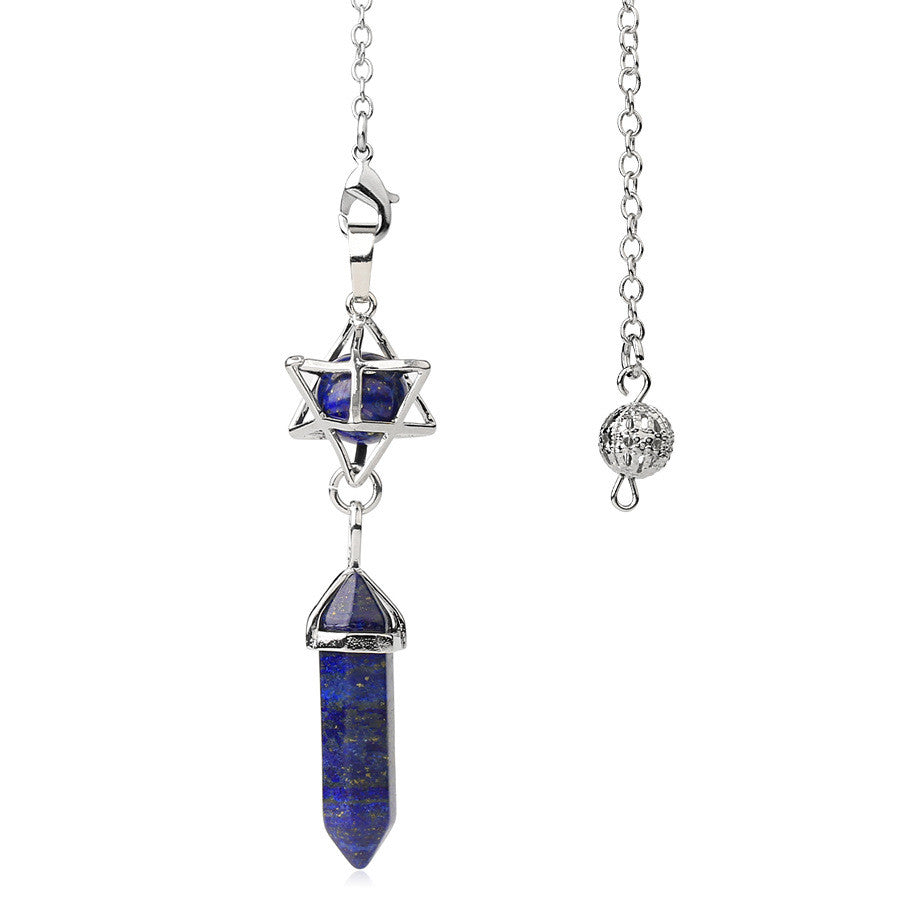Lapis Lazuli Geometric Divination Pendulum