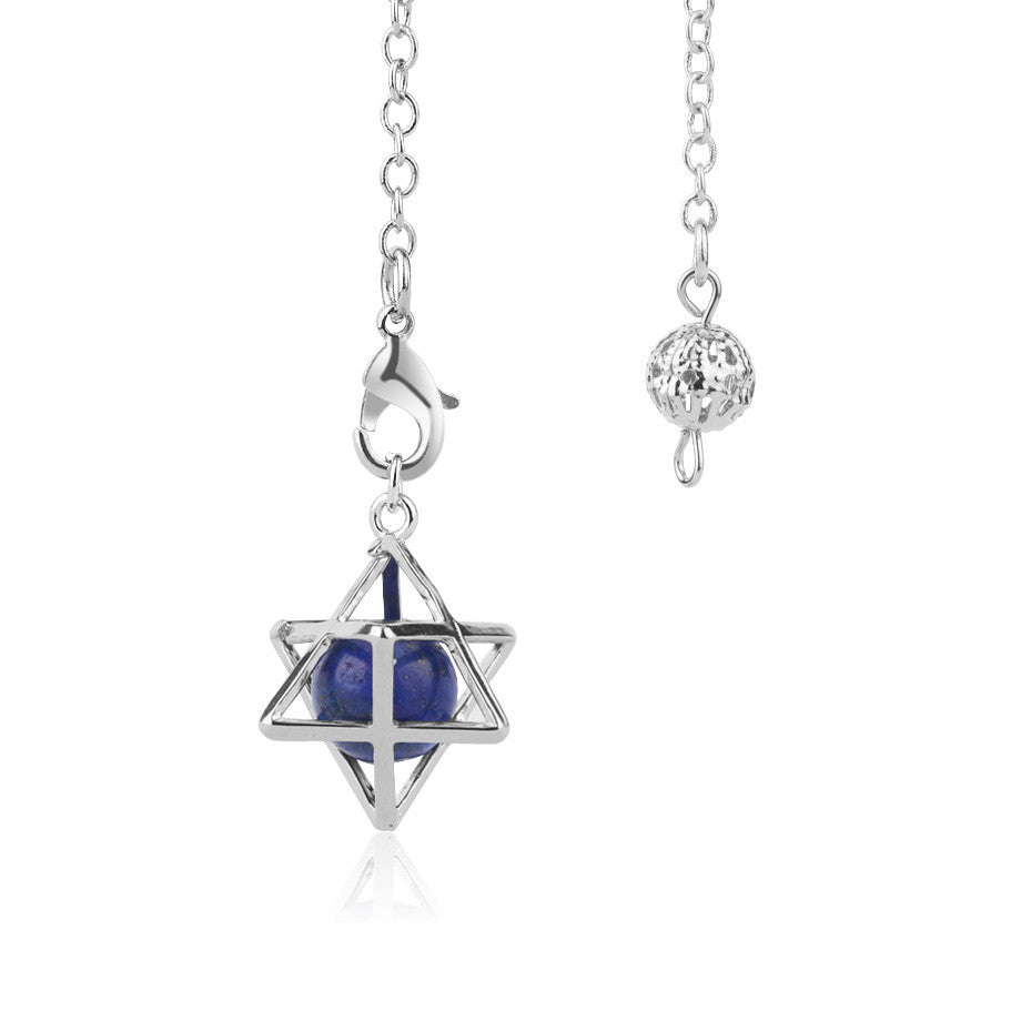 Lapis Lazuli Bead Merkaba Divination Pendulum