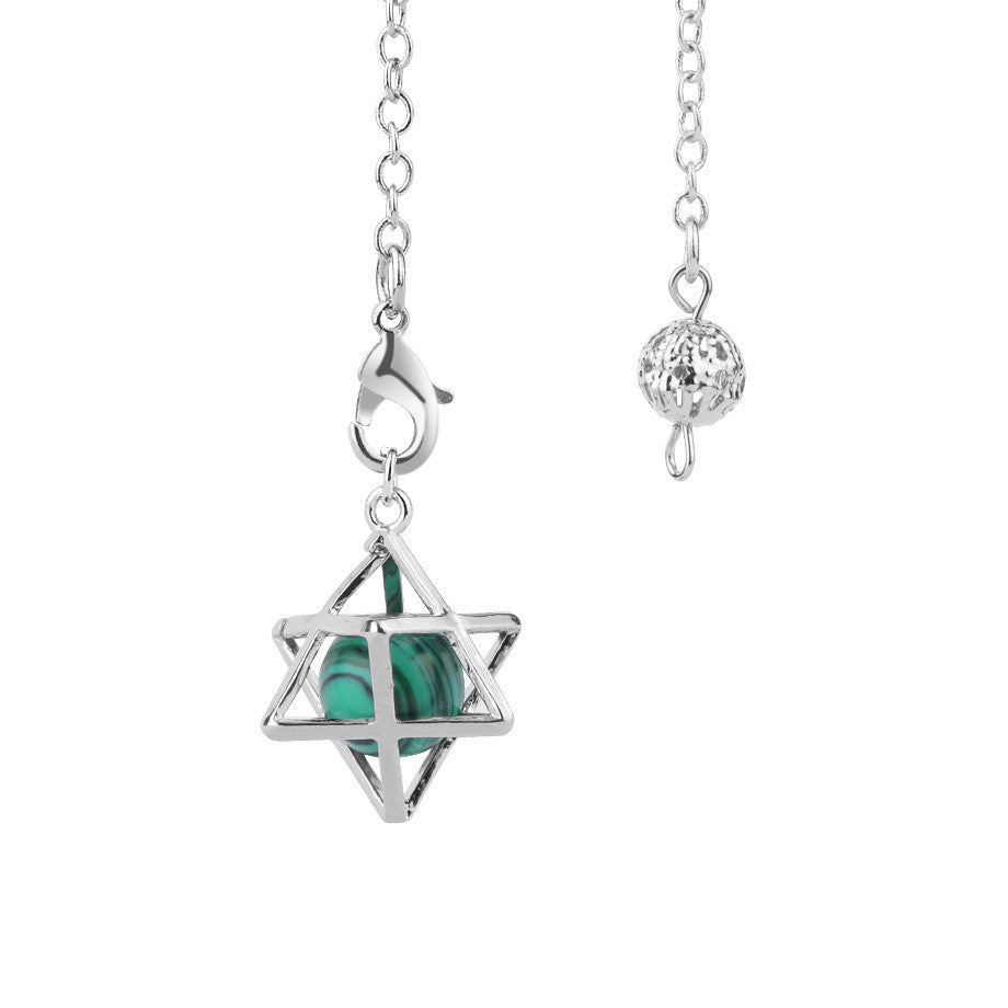 Malachite Bead Merkaba Divination Pendulum