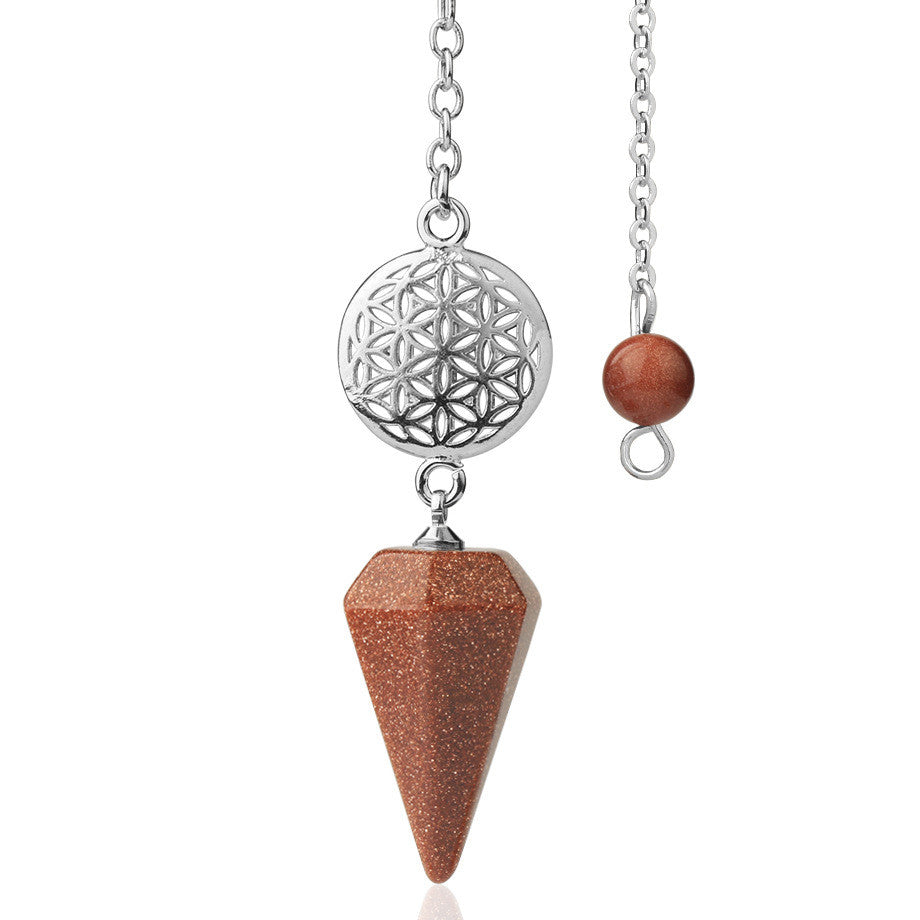 Flower of Life Red Sand Divination Pendulum
