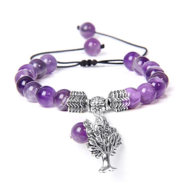 Amethyst Tree of Life Bracelet