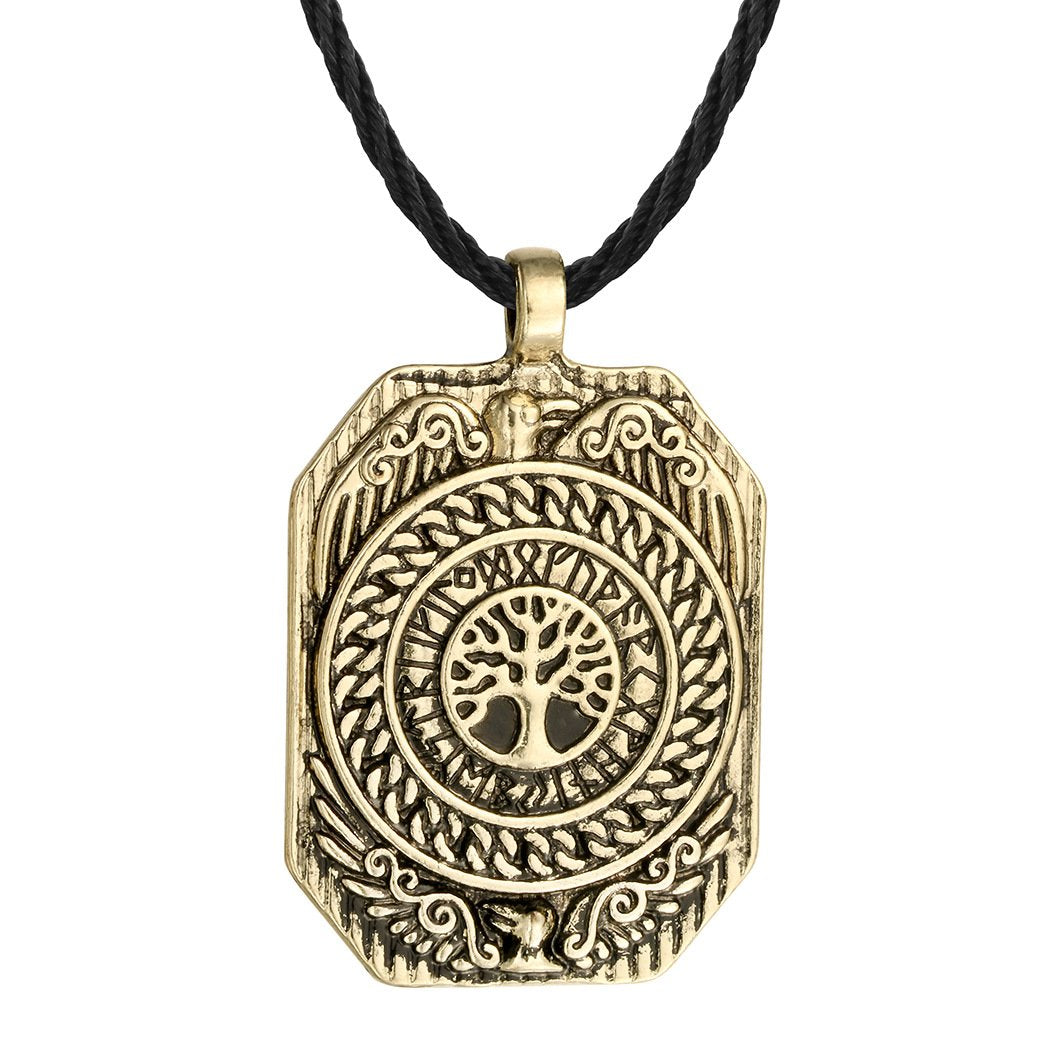 Gold Plate Tree of Life Pendant Necklace