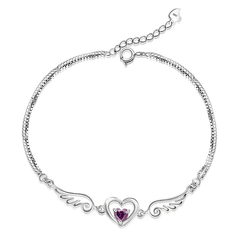 Heart Angel Wings Bracelet