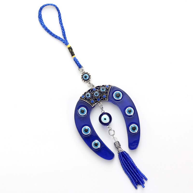 Greek Evil Eye Horseshoe Amulet