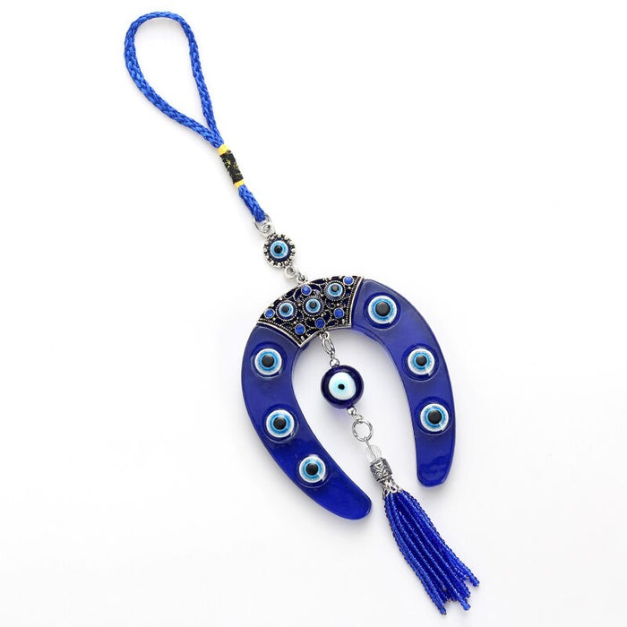 Greek Evil Eye Horseshoe Amulet