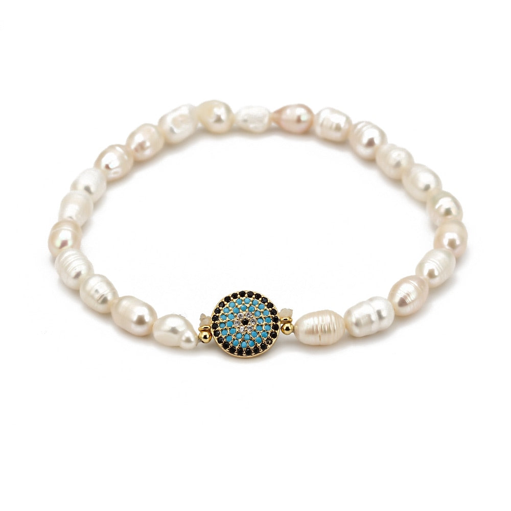 Turkish Evil Eye Beaded Stretch Bracelet