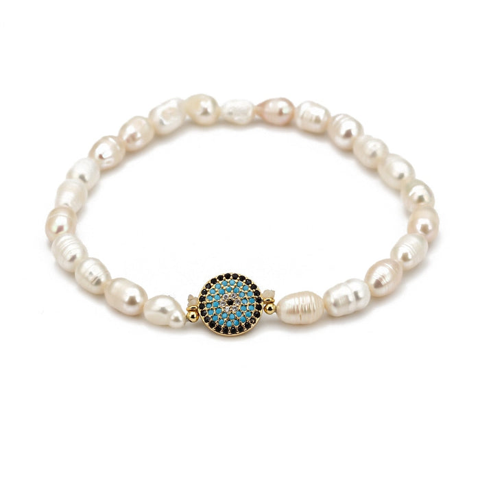 Turkish Evil Eye Beaded Stretch Bracelet