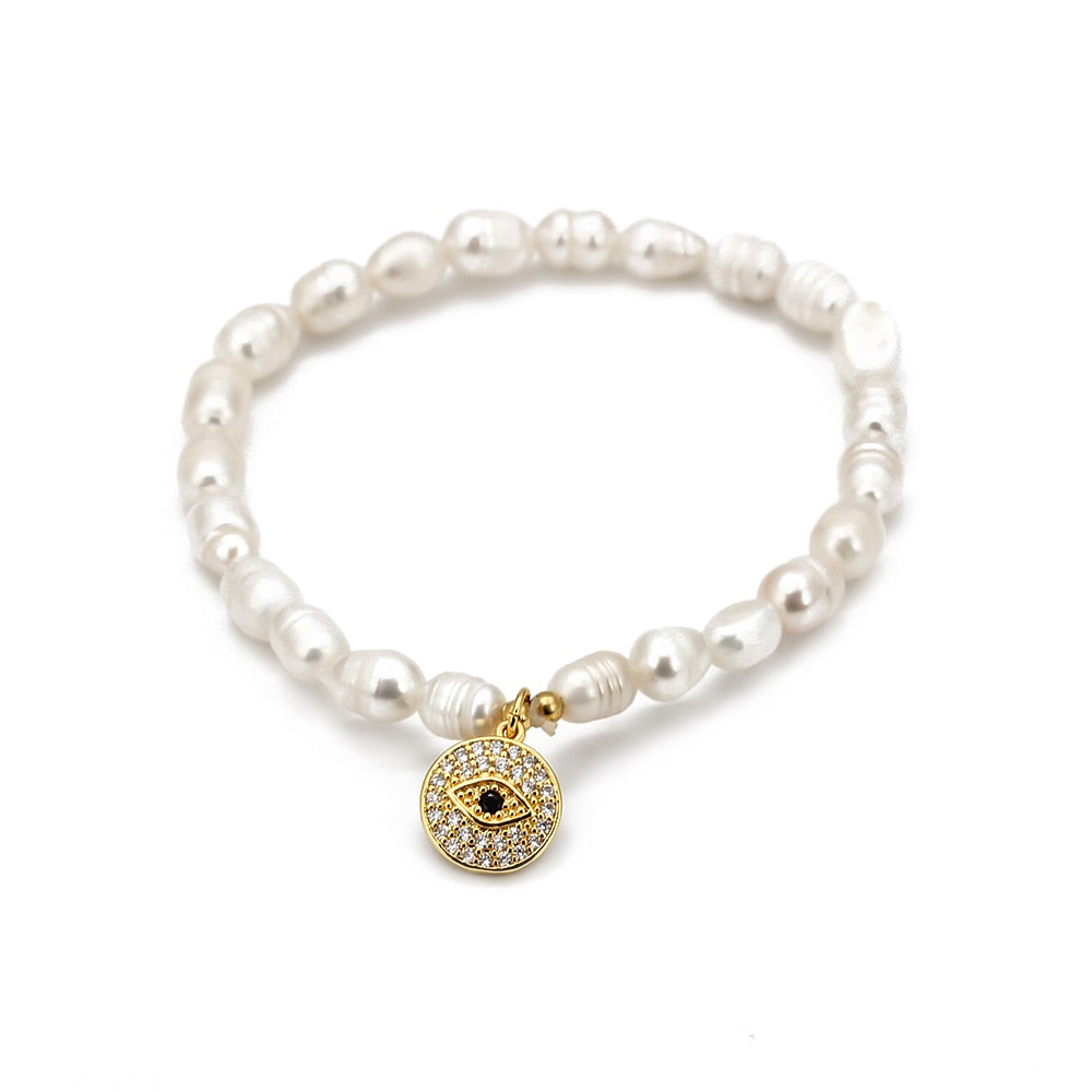 Eye of Fatima Beaded Amulet Bracelet