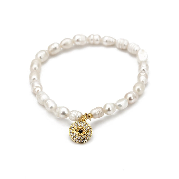 Eye of Fatima Beaded Amulet Bracelet