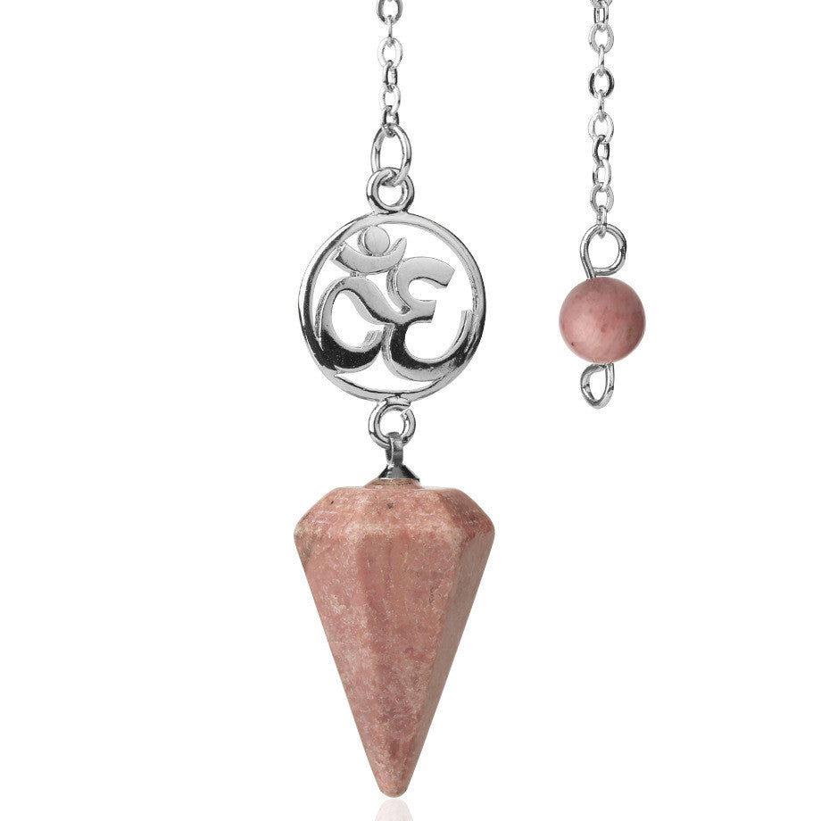 Rhodonite Aum Divination Pendulum