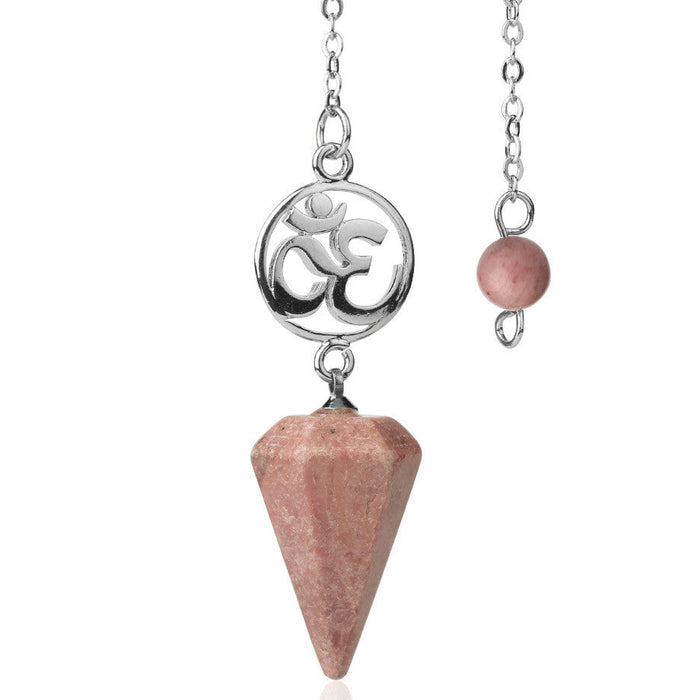 Rhodonite Aum Divination Pendulum