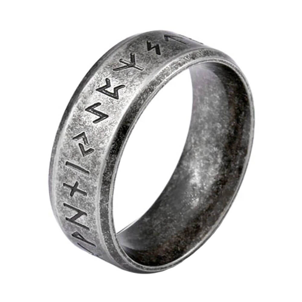 Celtic Viking Runes Band Ring