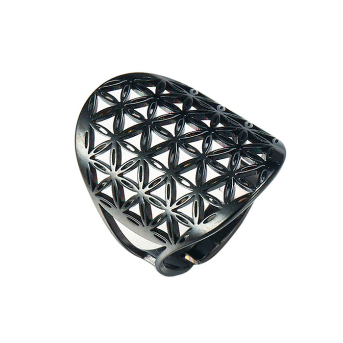 Black Women's Flower of Life Ring