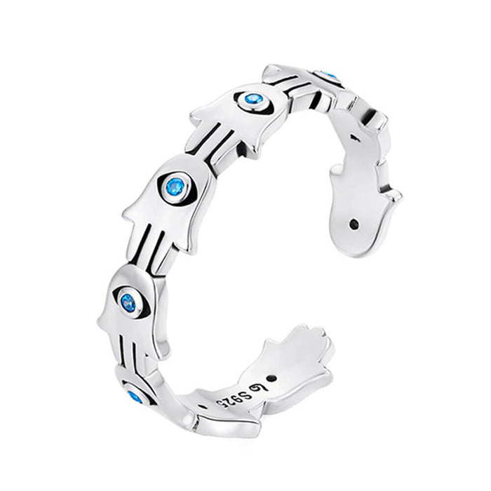 Adjustable Hand of Fatima Ring