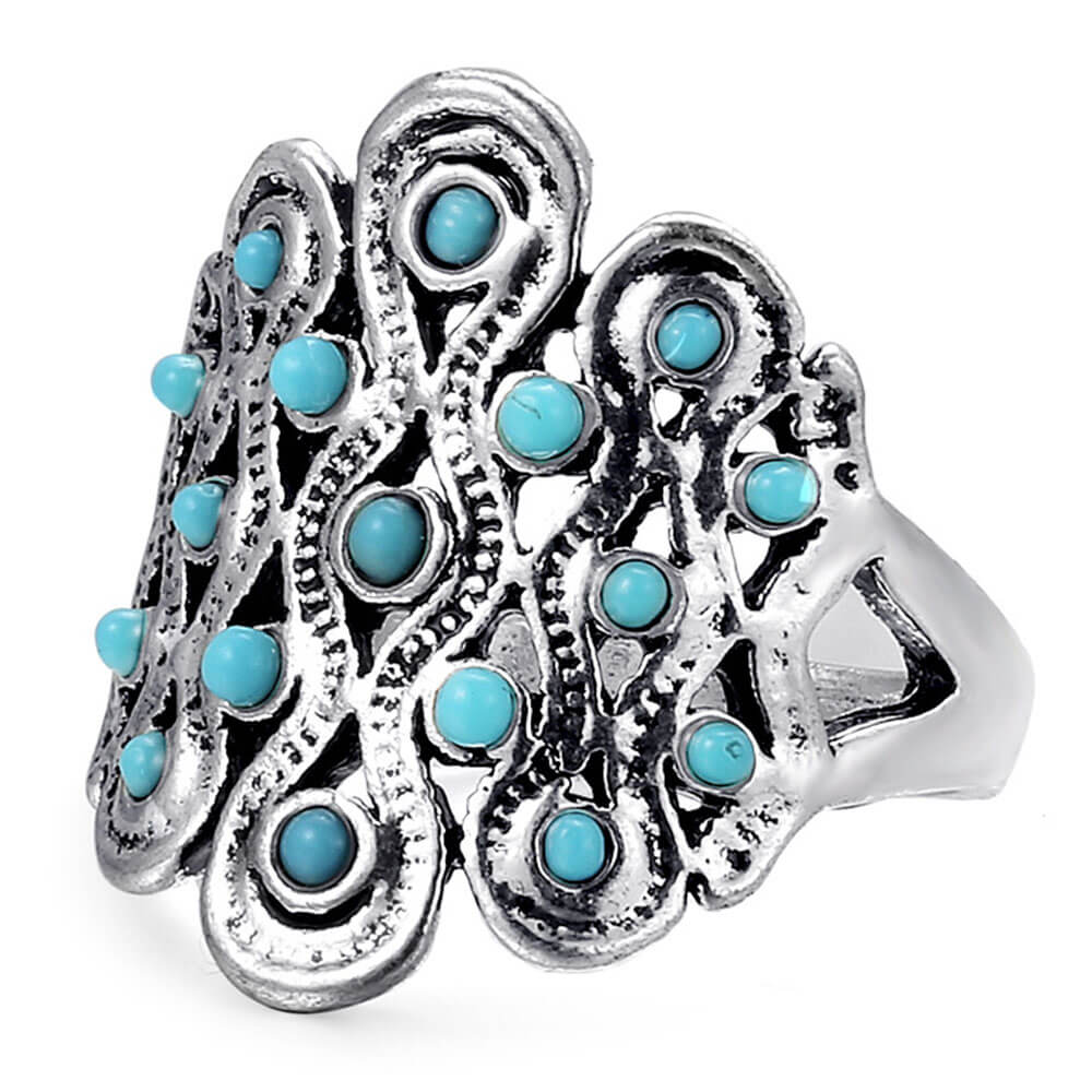 Women's Vintage Turquoise Ring