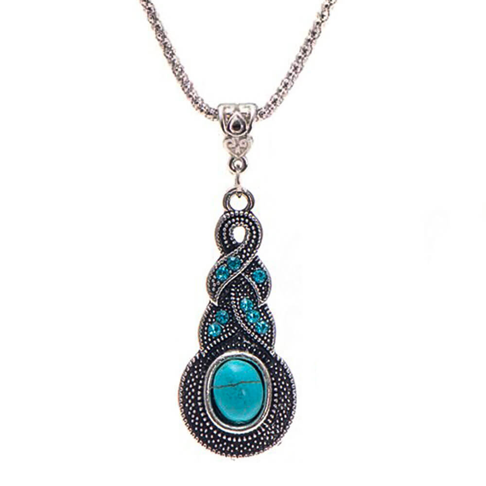 Turquoise Vintage Pendant Necklace