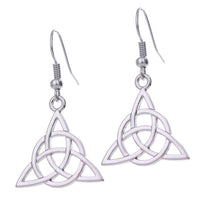 Silver Celtic Triquetra Earrings – Stainless Steel