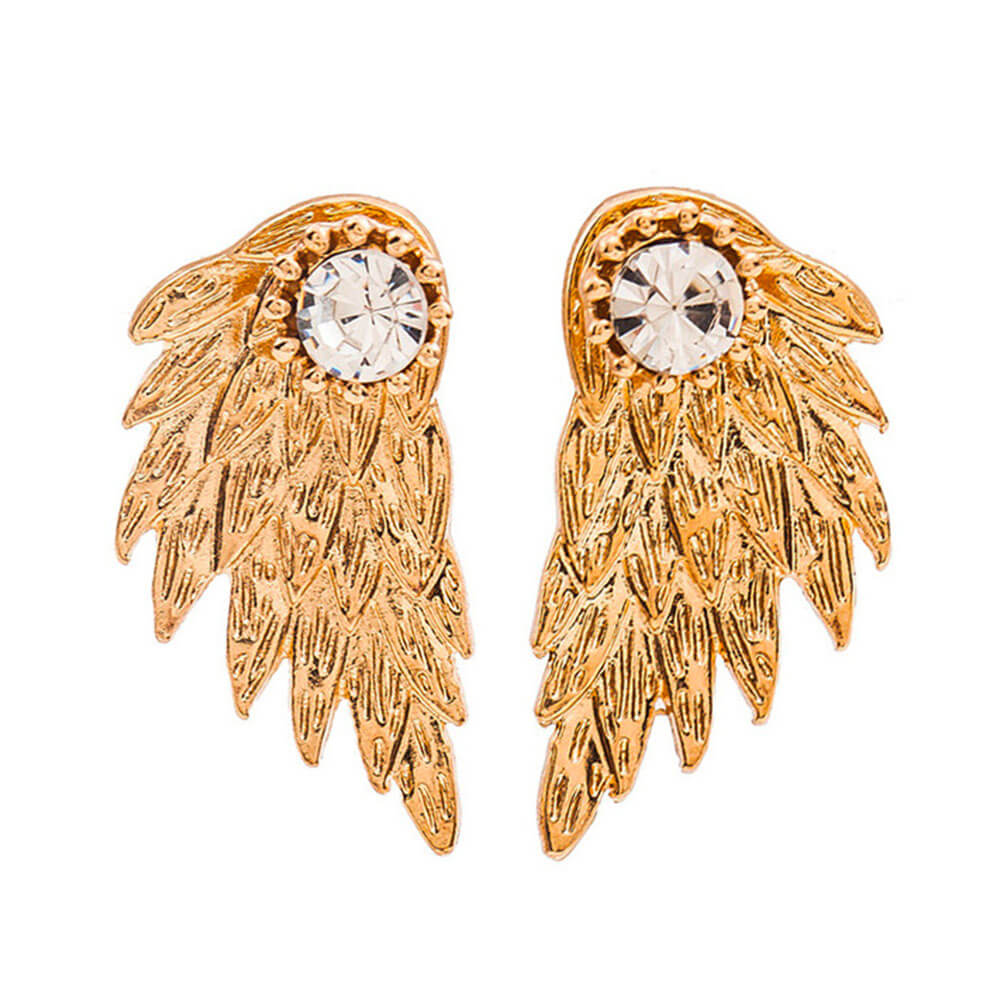Gold Angel Wings Earrings