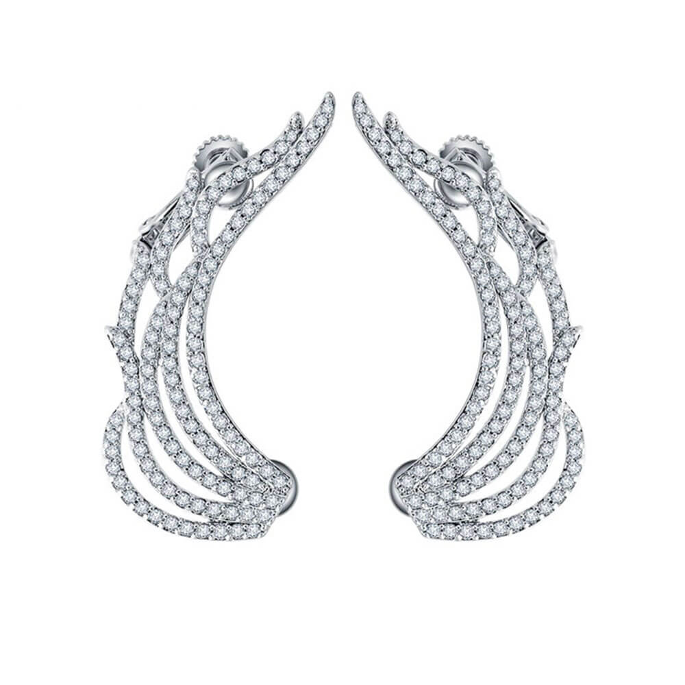 Silver Supreme Angel Wings Earrings