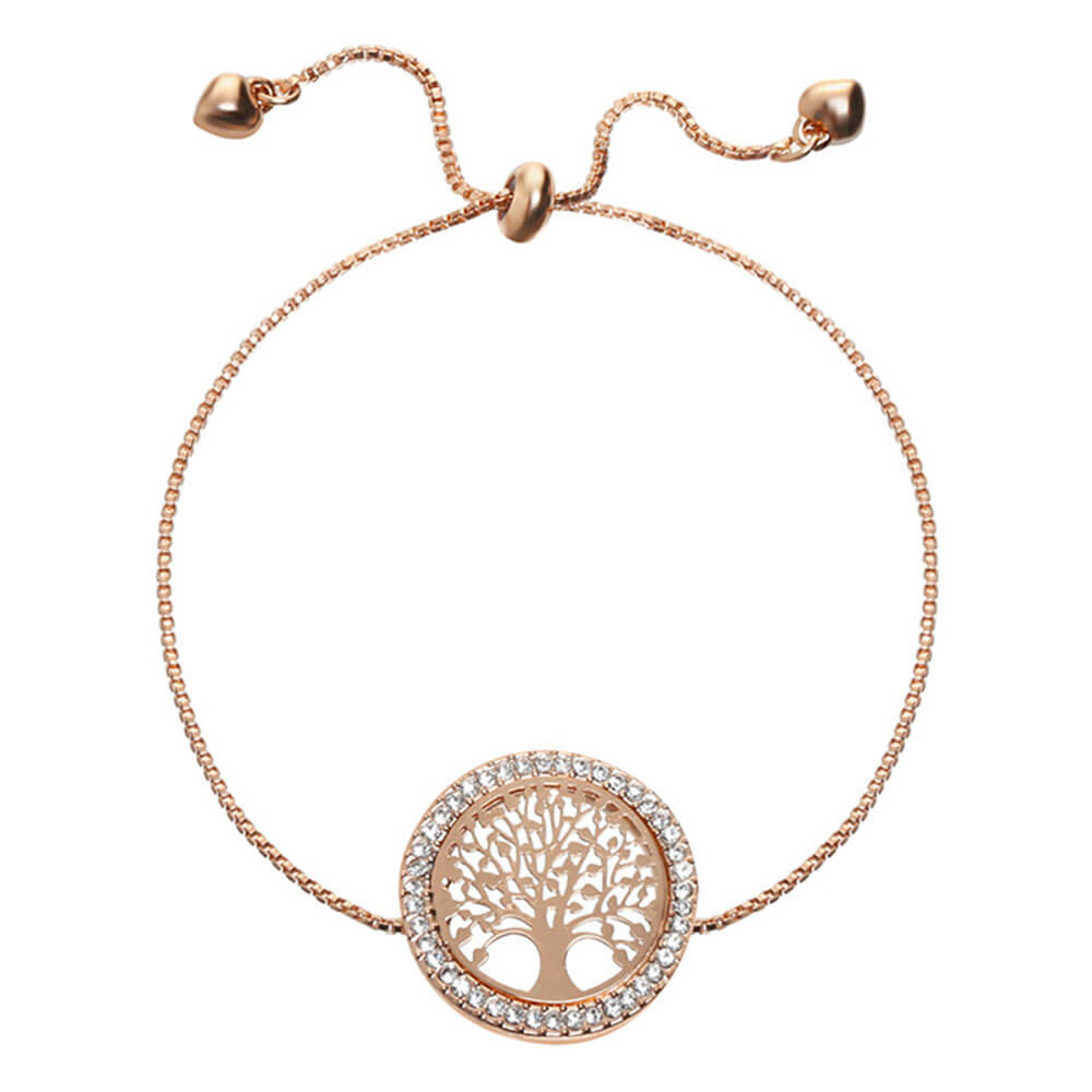 Rose Gold Tree of Life Bracelet – Stainless Steel