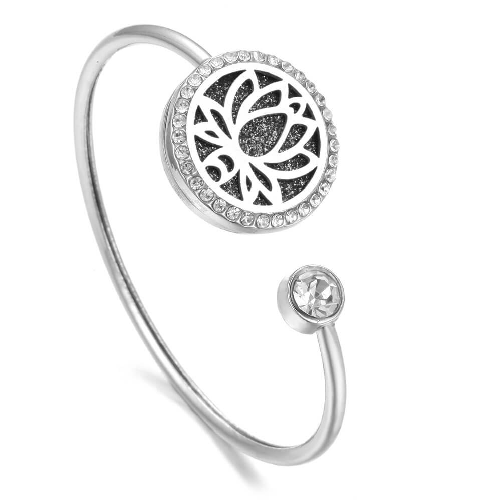 Modern Lotus Flower Adjustable Bracelet