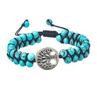 Tree of Life Tibetan Mala Turquoise Bracelet