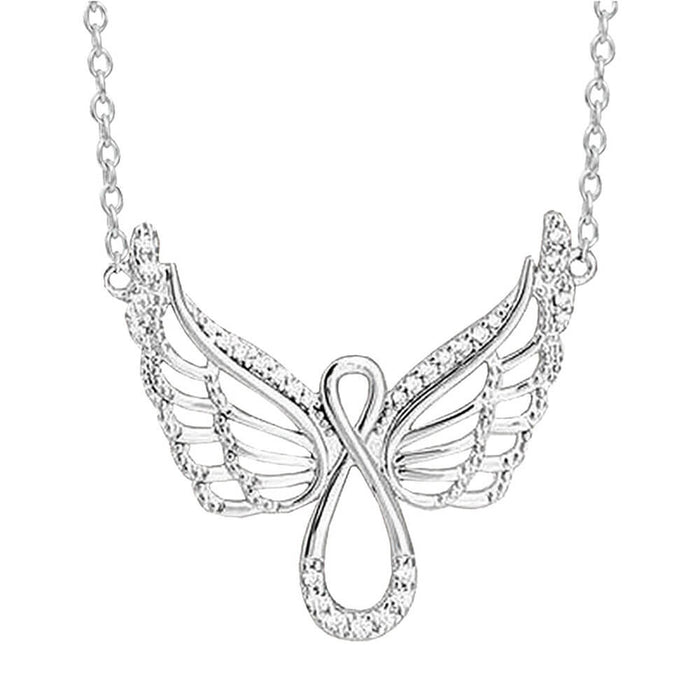Silver Archangel Angel Pendant Necklace